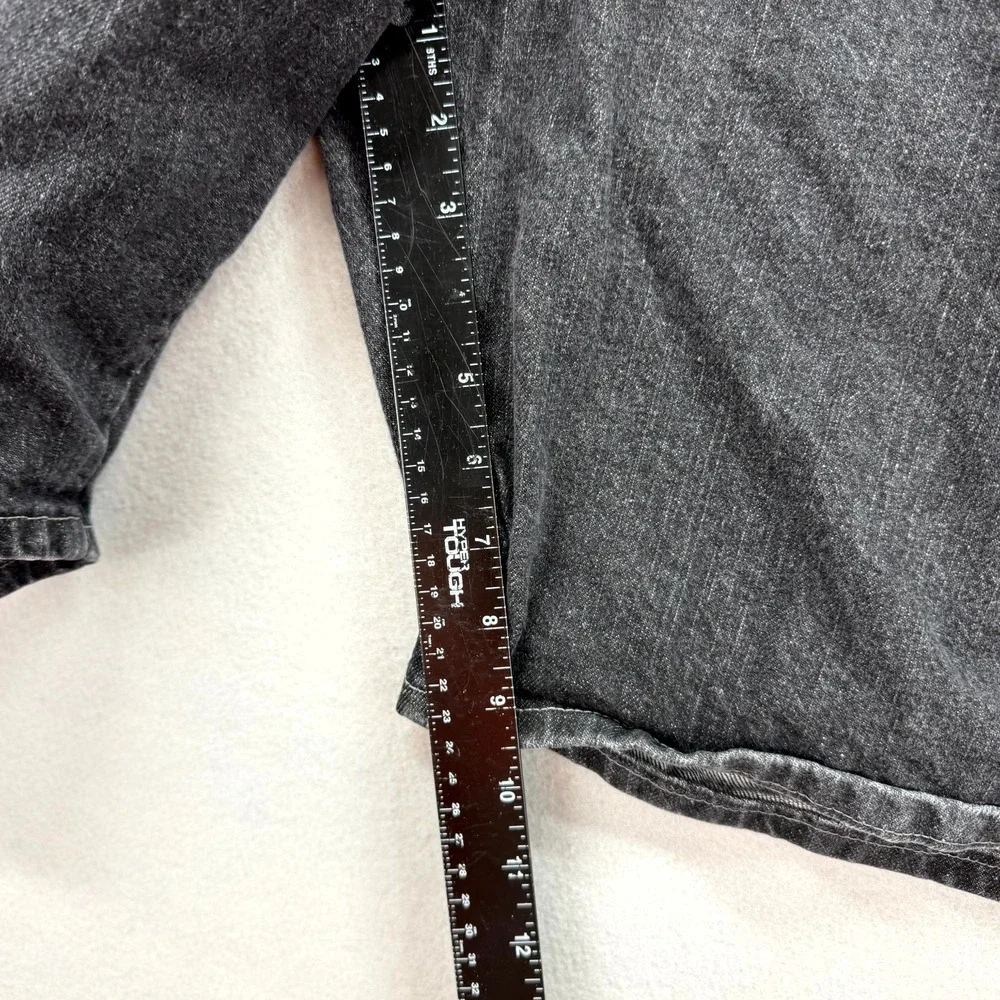 Vintage Wrangler Carpenter Shorts Mens 36 Gray‎ Denim Grunge Jorts Hammer Loop